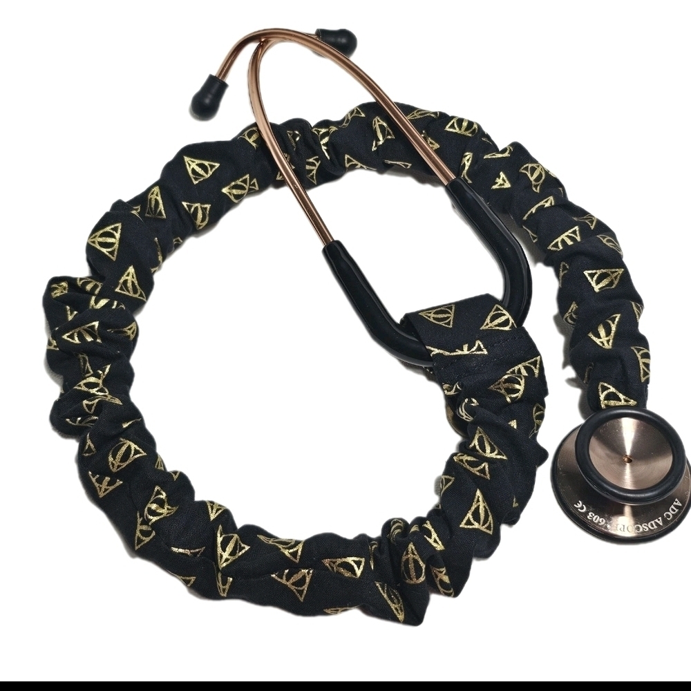 Handmade Harry Potter Deathly Hallows Stethoscope Sleeve: Washable Cotton Cover
